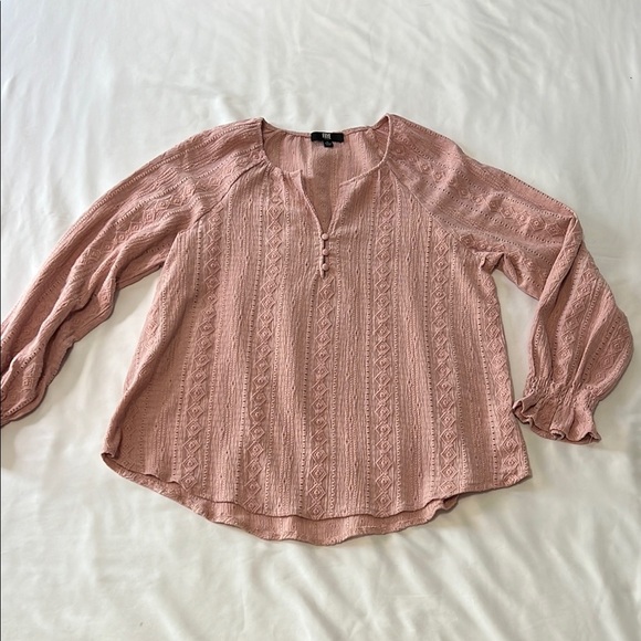 Frye Embroidered Long Sleeve Peasant Top - Picture 1 of 3